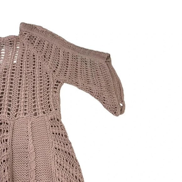 ii Sisters Rose Pink Knot Fairy Cardigan Sweater Large - Picture 5 of 11